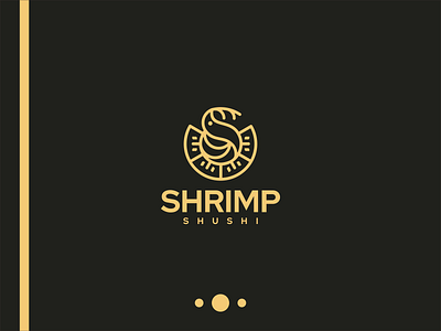 Shrimp Shushi Logo branding company design designlogo emblem icon illustration japan lineart luxury restaurant shushi symbol vector