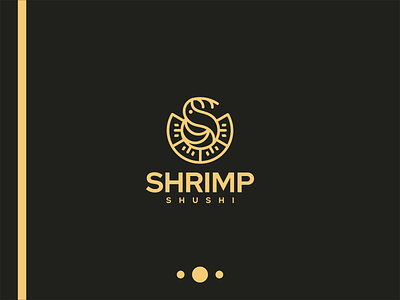 Shrimp Shushi Logo branding company design designlogo emblem icon illustration japan lineart luxury restaurant shushi symbol vector