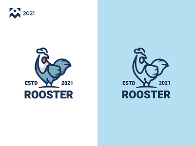 Rooster Logo branding cartoon character chicken company design graphic design icon illustration lineart logo rooster shop symbol vector