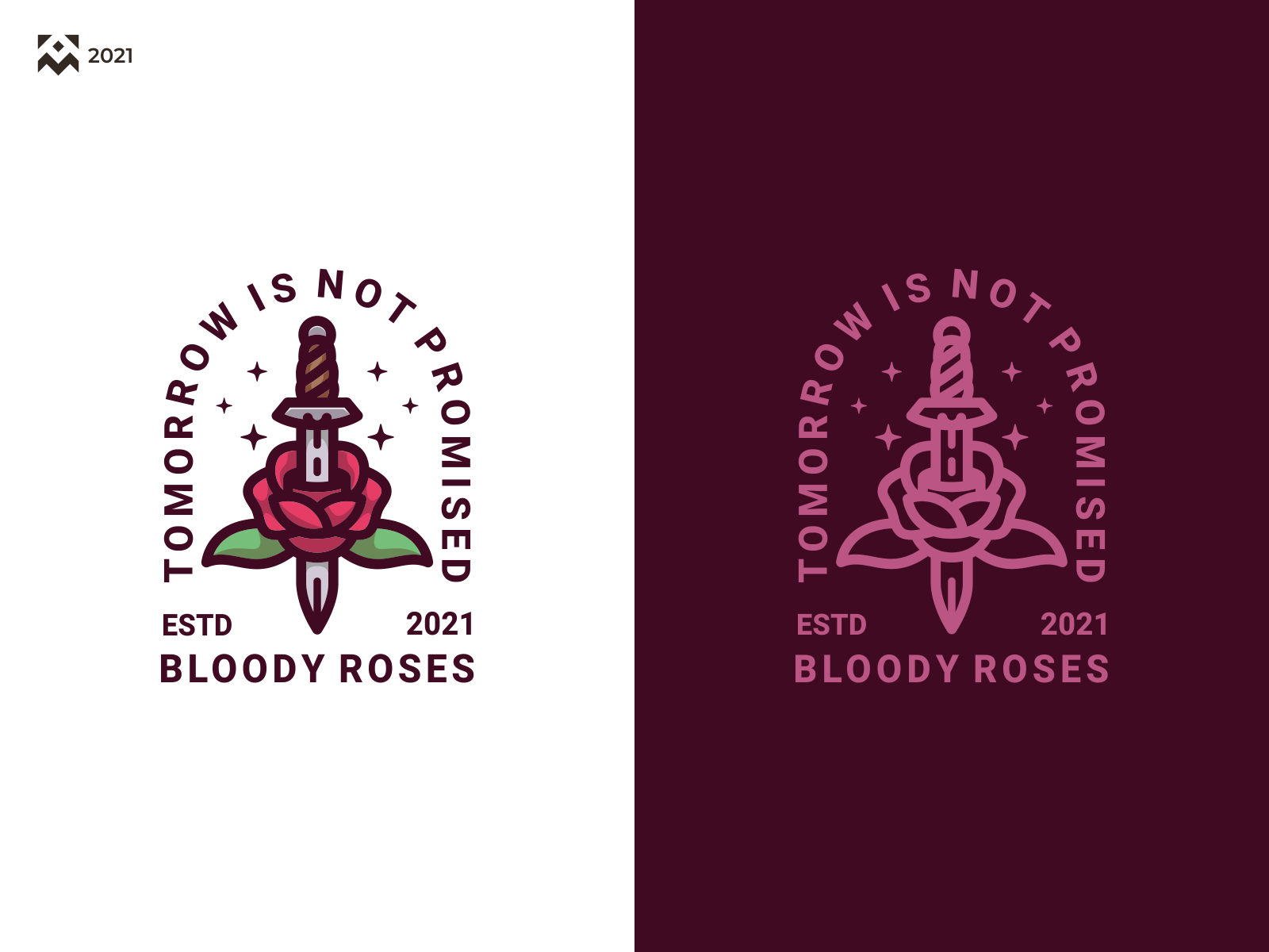 Bloody Roses Logo by marvadesign_ on Dribbble