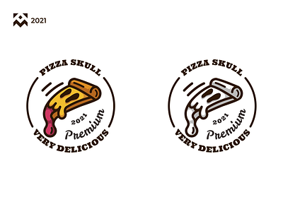 Pizza Skull Logo