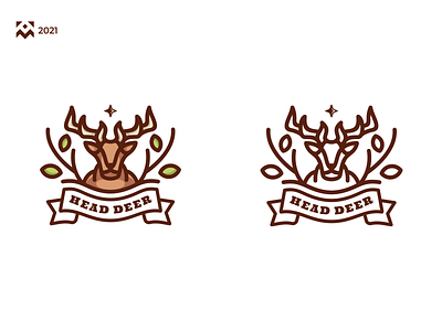 Head Deer Logo animal branding company deer design head horn icon illustration lineart logo symbol vector vintage