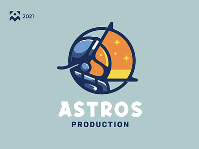 Astros Logo astonaut branding design digital icon illustration lineart logo mascot modern space symbol vector