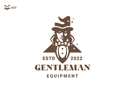 Gantleman Logo apparel branding classic clothes company design gantleman human icon illustration lineart logo man retro symbol vector vintage
