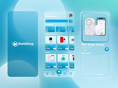 Shop Glass UX/UI App adobe xd app design design glass ui graphic design mobile design shop app shopping app