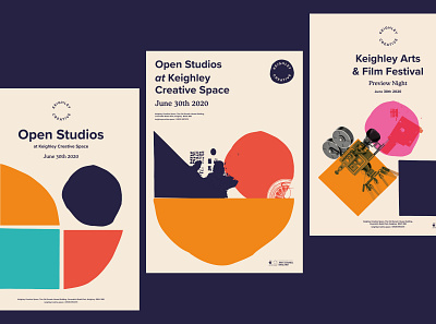 Keighley Creative Brand Posters brand design brand guidelines brand identity handmade shapes poster design proxima nova