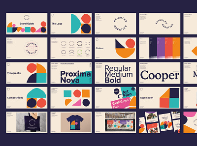 keighley Creative Brand Guidelines brand design brand guidelines brand identity branding cooper handmade shapes logo proxima nova typography