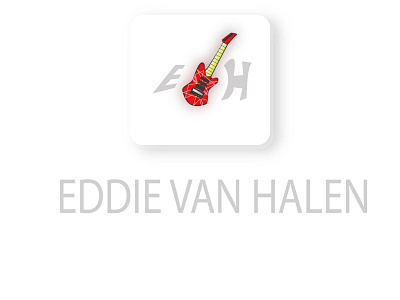 Eddie Van Halen design illustration logo vector