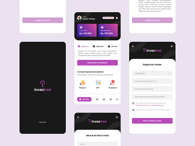 Investree - Peer to Peer Financial Lending app mobile ui uiuxdesign ux