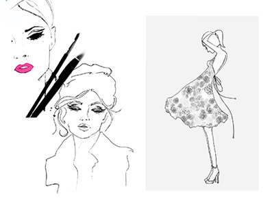 Fashion Illustration design fashion illustration lineart portrait sketch