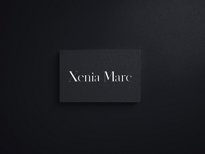 Personal Branding - Psychologist Xenia Marc logotype personal brand typography