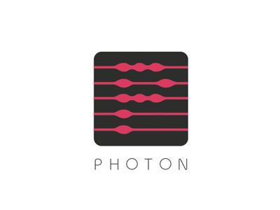Photon Logo 3d laser logo matterform photon slitscan