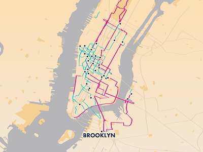 Twenty Fifteen 2015 brooklyn checkins cycling infographic map nyc walking webgl