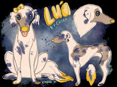 Lua canine design dog icon illustration original art originalcharater