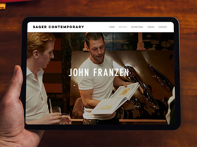 Sager Contemporary art web design