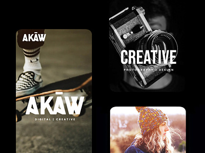 AKÃW Mobile Website devon ecommerce photography surf web design