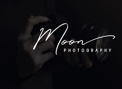 Logo design for Moon studio aftereffects branding design illustration logo logo animation signature logo vector