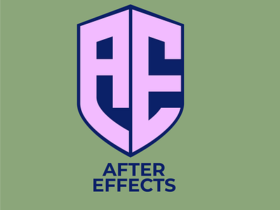 AFTER  EFFECTS  , Modern monogram  logo design
