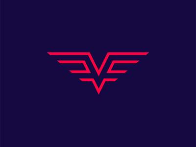 Wing Minimal Abstract Logo