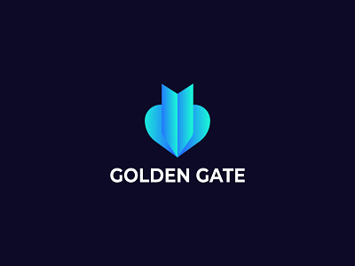 Investment company logo design abstract branding capital commercial company data finance gate geometric gradient identity investment investors logo logo design logomark modern logo sales startup trade