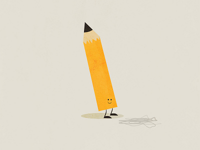 Pencil friend illustration pencil