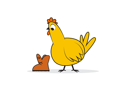 Hey Chicky! chicken illustration