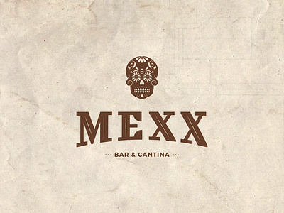 Mexx Logo design branding design food food logo icon illustrator logo mexican minimal restaraunt skull logo