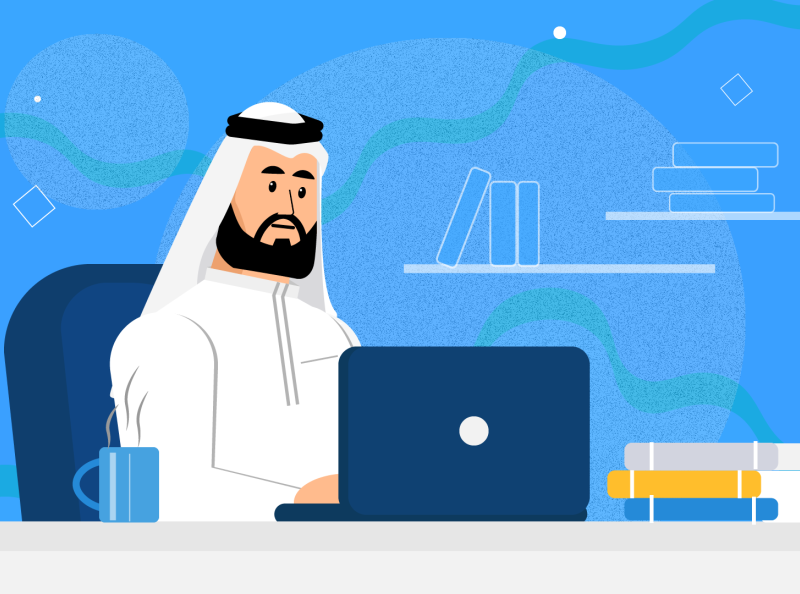 Arab Saudi business man by Nihal Tarek on Dribbble