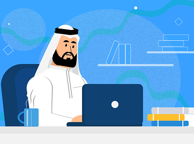Arab Saudi business man arabic business business man design flat art flat art illustration character flat design illustraion illustration illustrator man saudi arabia