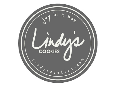 Lindy's Cookies Logo branding design graphic design hand drawn illustration logo procreate typography