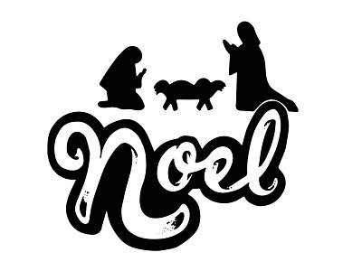 Noel design graphic design hand drawn illustration typography
