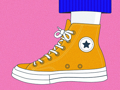 converse illustration shoes sneaker