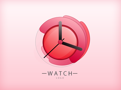 Watch flat gradient illustration logo mobile simple ui watch