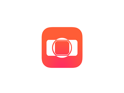 iOS 8 Camera Icon camera flat gradient illustration ios 7 style ios 8 logo photo simple ui vector
