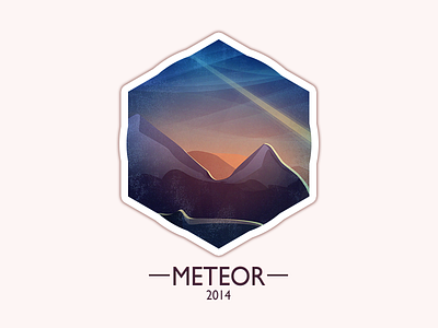 Meteor flat gradient illustration meteor vector