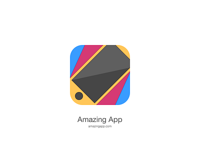 Amazing App Icon flat gradient icon illustration ios ios8 iphone logo mobile vector