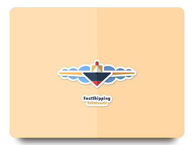 FastShipping Solutions icon logo ship shipping vector © thenewvision