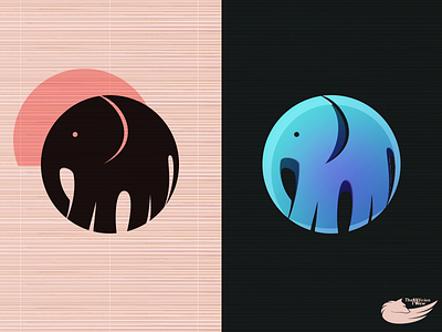 Elefant elefant icon illustration logo logotype mark trademark vector © thenewvision