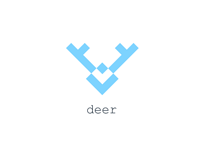 Deer deer illustration logo logotype mark stamp vector © thenewvision