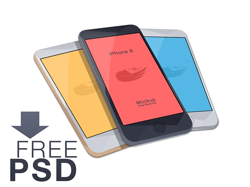 Download Free Vector iPhone 6 Mockup, 4.7-inch, PSD by ILLUSTRATE - X on Dribbble