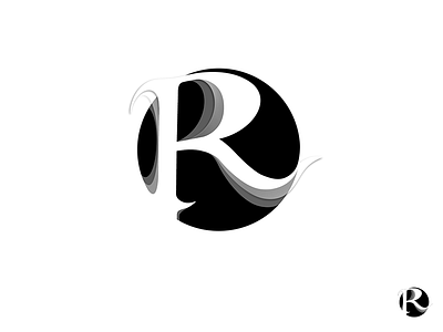 R letter logo mark text vector © thenewvision