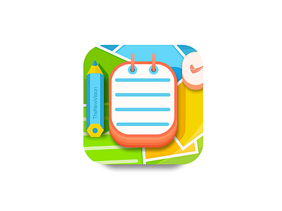 Note app icon application icon logo mark note vector © thenewvision