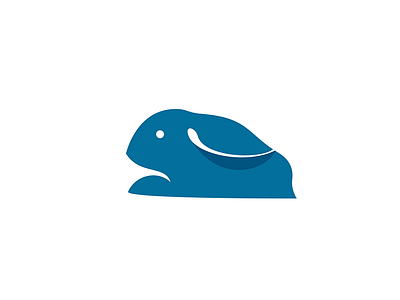 Bunny bunny logo mark vector © thenewvision