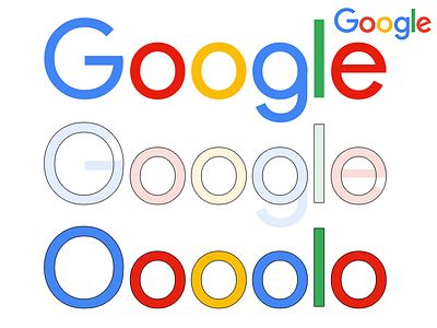 Google logo rounded concept