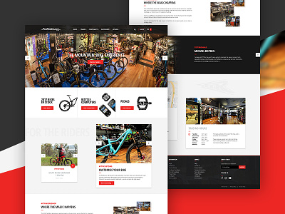 eCommerce Design for a Mountain Bike retailer ecommerce