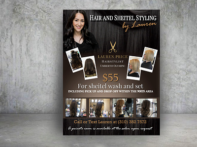 A flyer design for a hairdresser design flyer artwork flyerdesign flyerdesigner flyerdesigns hairdresser hairdresser flyer design photoshop