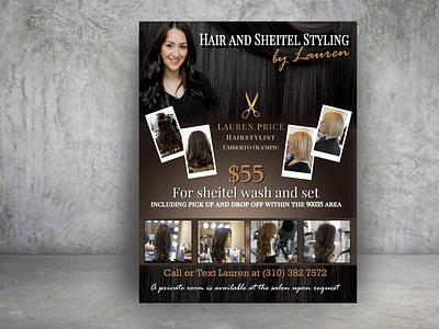 A flyer design for a hairdresser design flyer artwork flyerdesign flyerdesigner flyerdesigns hairdresser hairdresser flyer design photoshop