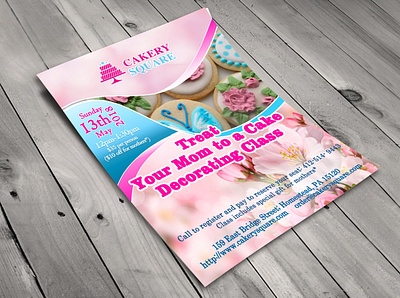 A flyer designed for a backery for the Mother's day brand design design flyer flyer artwork flyer design flyerdesign flyerdesigner graphicdesign illustration photoshop