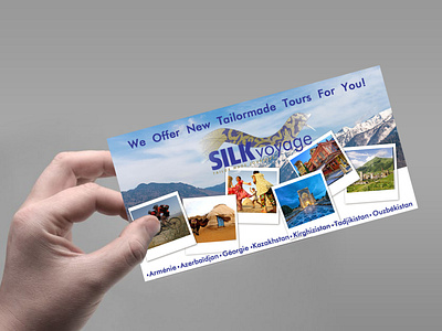 Travel  company postcard Mockup