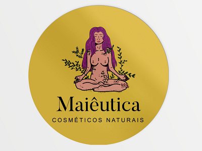 MAIÊUTICA STICKER cosmetic design flat illustration illustration natural natural cosmetics nature nature illustration